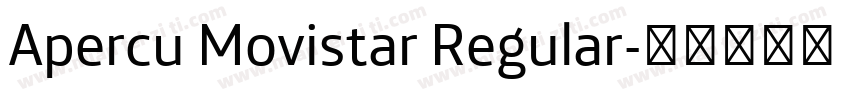 Apercu Movistar Regular字体转换
